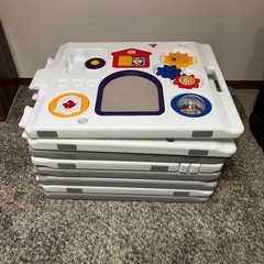 日本育児ベビーサークル8枚セットミュージカルキッズランドDXの画像