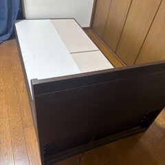 ニトリ製　収納付きシングルベッドフレームの画像