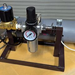 自作の長ネギ皮むき機の画像