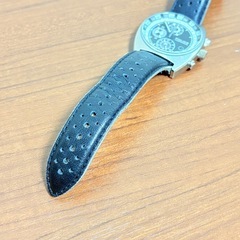 ポリス クロノグラフ メンズ レザー 腕時計の画像