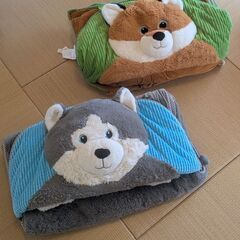 コストコ ぬいぐるみ寝袋 Hugfan 2個の画像