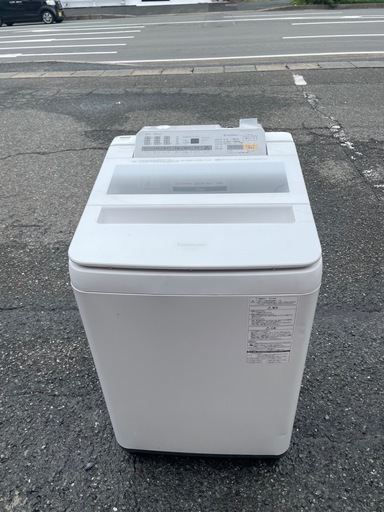 北九州市内配送無料　保証付き パナソニック Panasonic 全自動洗濯機 （8.0kg） 即効泡洗浄 エコナビ シャンパン NA-FA80H3
