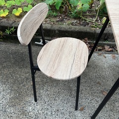 💥福岡市内配送設置対応🌈　ダイニングセット 3点セット テーブル 幅70cm チェア 2脚 コンパクト 木目調 防水加工 アンティーク調  ダイニングテーブル ダイニングチェア 2人掛け 食卓テーブル ダイニングテーブルセット 椅子 おしゃれ 古木風 ）の画像