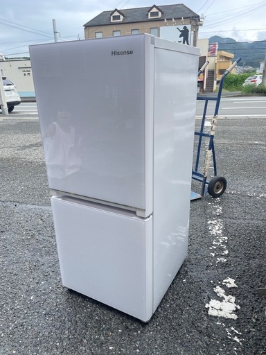 北九州市内配送無料　保証付き 2020年製冷蔵庫 ホワイト HR-G13B-W [134L /2ドア /右開きタイプ] [冷凍室 46L]