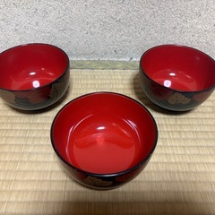 汁椀　少し大きめ　3点セットの画像