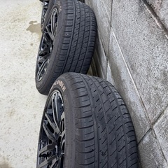 17インチ 6穴 7.5J +25 D.O.S バドックス 205/50 ハイエース キャラバンの画像
