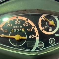 【売約済】実働  BT新品 スズキ CA45A レッツ4 4スト原付 4ストインジェクション スクーター の画像