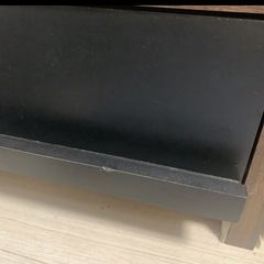 【お譲りします‼️】テレビ台(ブラック&ブラウン)の画像