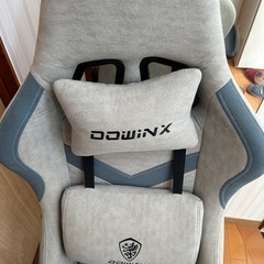 【美品】DOWINX ゲーミングチェア グレーの画像