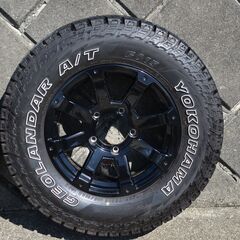 引取限定　バリ溝　ジムニー JB64 JB23　 225/75R16 タイヤホイール4本の画像
