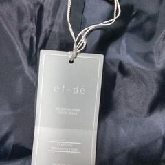 17号サイズ　４L　定価14000円　エフデ　フレアースカート　新品値札付き　大きいサイズ　17号　ef dé 　濃紺　フレアスカート 14000円　値札付きの画像