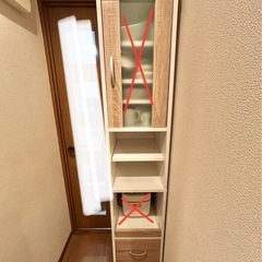 スリム食器棚の画像