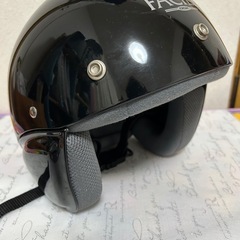 OGK FACILE UV-5 ブラック ジェットヘルメットの画像