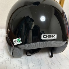 OGK FACILE UV-5 ブラック ジェットヘルメットの画像