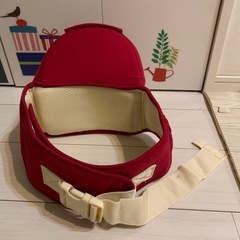 KINGROL 抱っこ紐 ヒップシート おんぶ紐　赤 レッドの画像