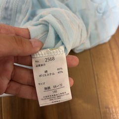 子供服　女の子　秋服　薄手パーカー　サイズ140cm  水色の画像