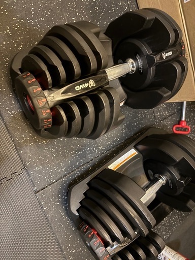 可変式ダンベル（片方38キロ）