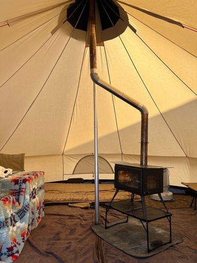 【薪ストーブ】マウントスミ オーラ2 + ピザプレート・煙突ガード付き