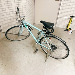 クロスバイク　カギ、フェンダーセットの画像
