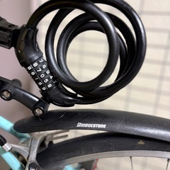 クロスバイク　カギ、フェンダーセットの画像