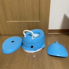 ステップアップおまる　イルカ　おまる　補助便座　ステップ　3wayの画像