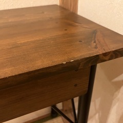 アイアン 木製 デスク 幅99cmの画像