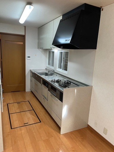 【解体済】システムキッチン・都市ガスコンロ・食洗機セット
