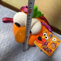 エルモ お菓子入れ ポップコーンバケツオレンジ色の画像
