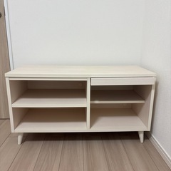 ホワイト　木目調　テレビ台　の画像