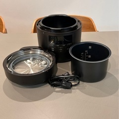 【説明書あり
】シロカ電気圧力鍋「おうちシ エフ PRO」 SP-2DM251の画像