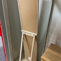 姿見　ミラー　スリム　ベージュの画像