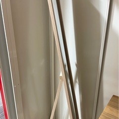 姿見　ミラー　スリム　ベージュの画像