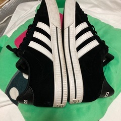 adidas アディダス スニーカー メンズ 27.5ブラックの画像