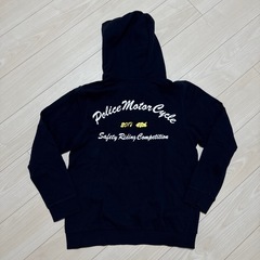 ネイビー パーカー Police Motor Cycle 警察 ...