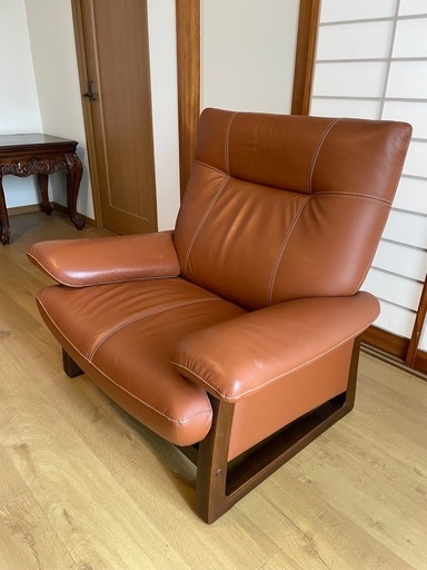 1人掛け本皮ソファ