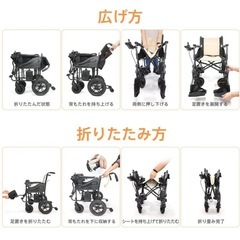 Care-Parents 電動車椅子 ジョイスティック式 黒/ベージュの画像