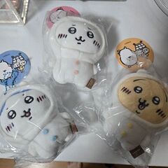 【新品】ナガノのくま　ちいかわにかぶられたぬいぐるみ コンプリートセットの画像