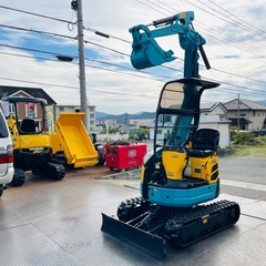クボタ RX-153S ミニ油圧ショベル・1343時間・1.5tクラス・倍速・マルチ(4Way)・キャタ幅調整【下取りOK】の画像