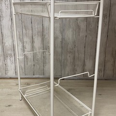 シンプルメタルホワイトメッシュスチールラック☆の画像