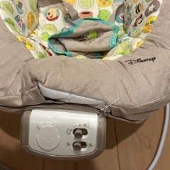 ベビーバウンサー 電動 バウンサー 新生児 くまのプーさん ディズニー 振動 メロディ 新生児 赤ちゃん 0ヵ月〜 ゆりかご ぷーさんの画像