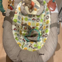 ベビーバウンサー 電動 バウンサー 新生児 くまのプーさん ディズニー 振動 メロディ 新生児 赤ちゃん 0ヵ月〜 ゆりかご ぷーさんの画像