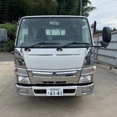 三菱 キャンター 平ボディ トラック ICターボ 車検令和8年3月 ディーゼル 新品メッキパーツ AT 2ペダルの画像