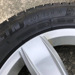 フォルクスワーゲン ゴルフ 純正 16インチ 6J+48 ミシュラン エクストラロード X-ICE3+ 205/55R16 2017 ヴァリアント トゥーラン ジェッタの画像