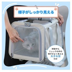 ☆新品☆ペットキャリー バッグ 猫用 犬用 小動物 小型犬用 折り畳み 収納4wayの画像