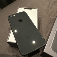 美品★Apple iPhone 8 64GB★ブラック黒SIMフリー本体＆箱付きの画像