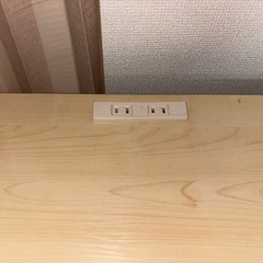 【美品／10/2(木)まで】レンジ台付き収納棚／コンセント2口／キャスター付き／使用半年の画像