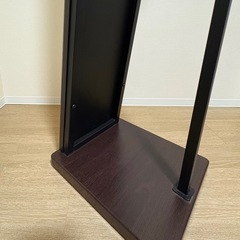 ウォールナット調スタンドミラーの画像