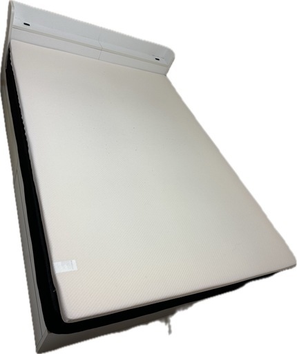 【交渉可能】ダブルベッド　フレーム　マットレス+追加マットレス有