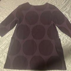 ファッションメッセージ 七分丈 Aラインワンピース風の画像