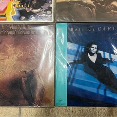無料で差し上げます。LPレコード　その1　ムーディーブルース3枚　ベリンダカーライル1枚の画像